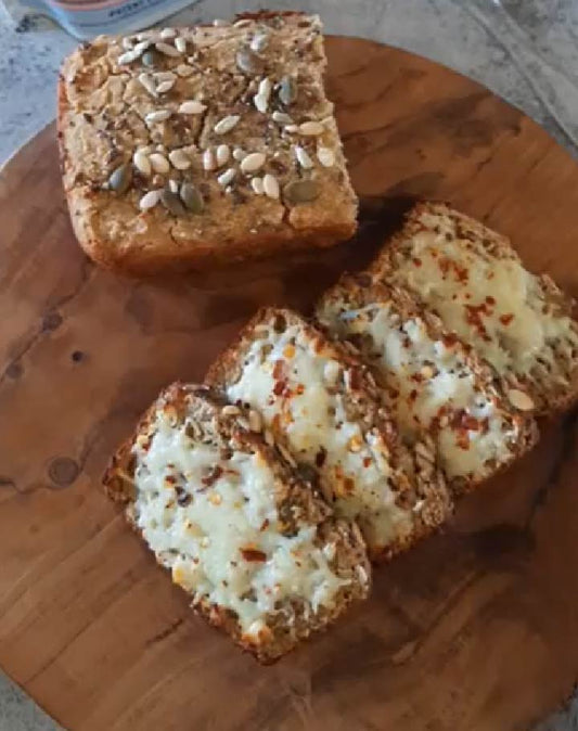 Jowar Quinoa Garlic Bread