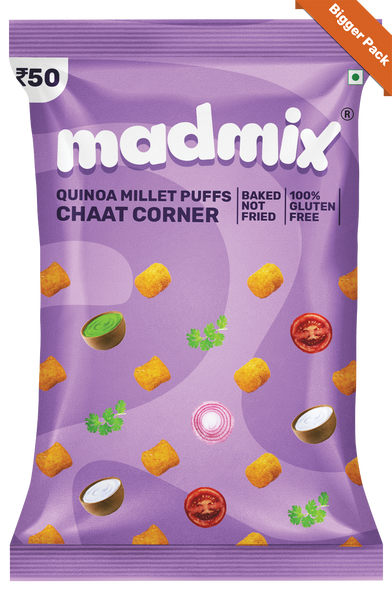 Chaat Corner Quinoa Millet Puffs