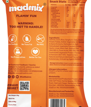 Flamin Fun Quinoa Millet Puffs