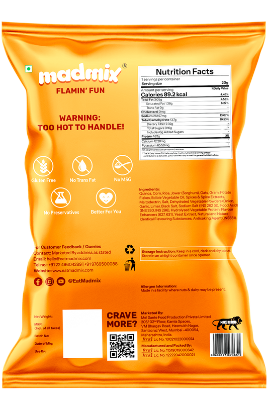 Quinoa Millet Puffs Flamin Fun
