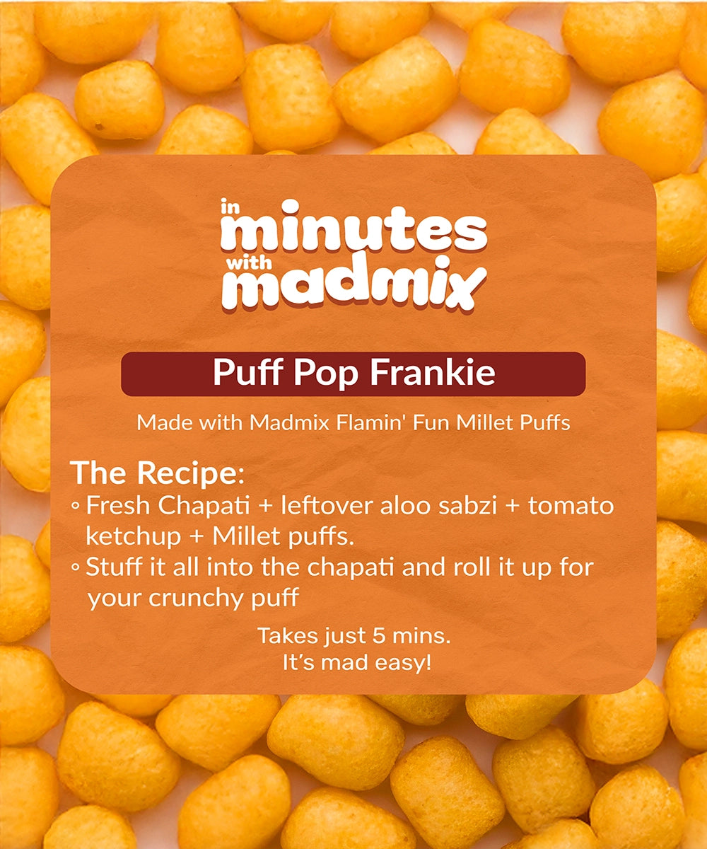 Spicy Quinoa Millet Puffs | Baked Snacks | Madmix