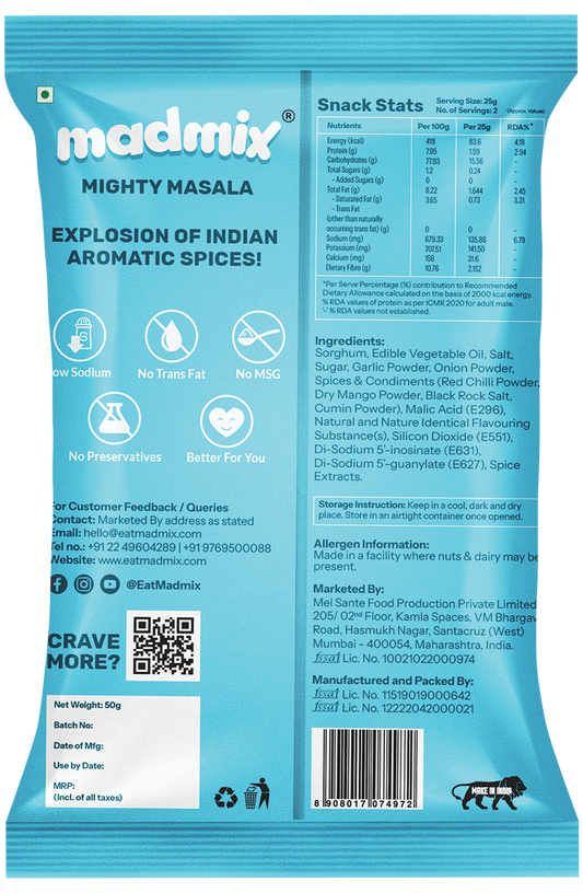 Mighty Masala Jowar Millet Puffs