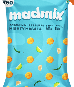 Mighty Masala Jowar Millet Puffs