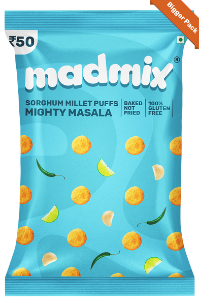 Mighty Masala Jowar Millet Puffs