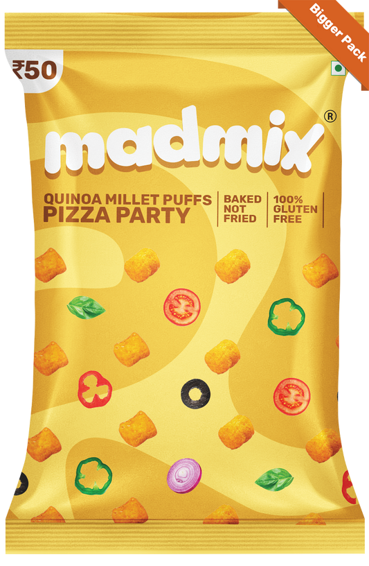 Pizza Party Quinoa Millet Puffs