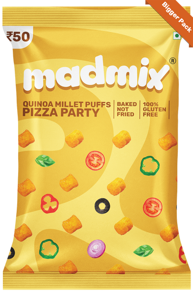 Pizza Party Quinoa Millet Puffs