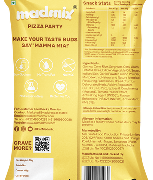 Pizza Party Quinoa Millet Puffs
