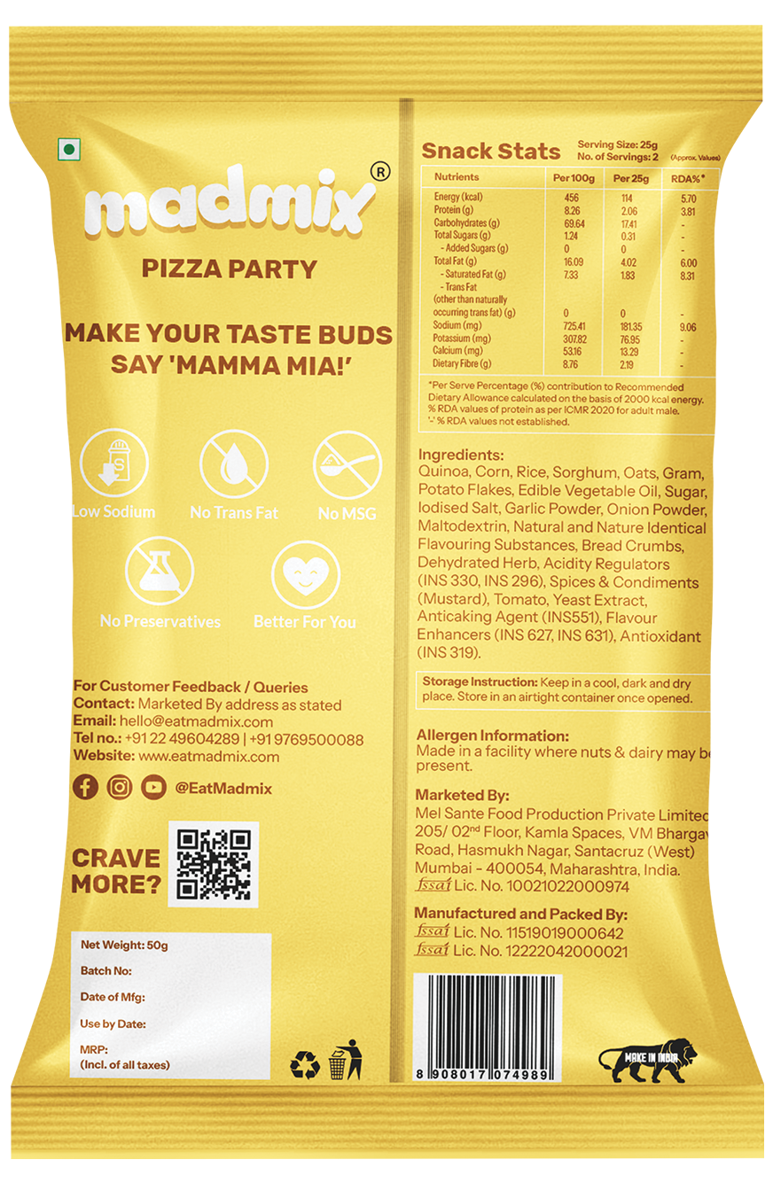 Quinoa Millet Puffs Pizza Party