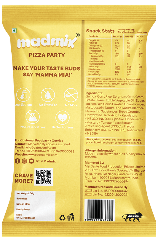 Pizza Party Quinoa Millet Puffs